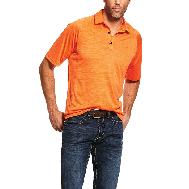 Ariat Charger - Polo Oranje Heren - 37071-970